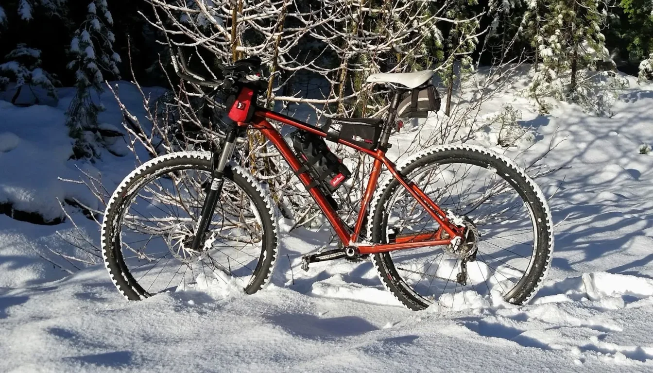 Зимой на велосипеде